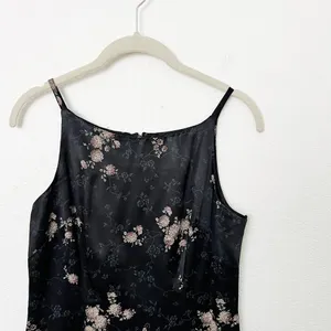 [Vintage] All That Jazz 90s Y2K Floral Satin High Neck Halter Blouse Sz Small S thumbnail 3