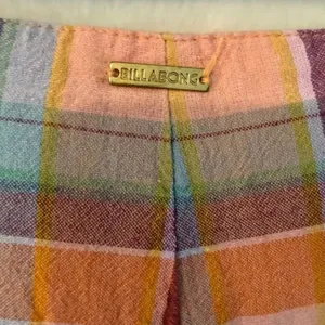 Billabong x The Salty Blonde Break Point Plaid Linen Pants 26 thumbnail 7