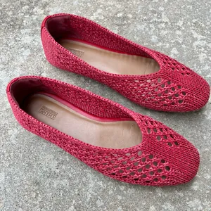 Nordstrom Rack Red Woven Flats thumbnail 6