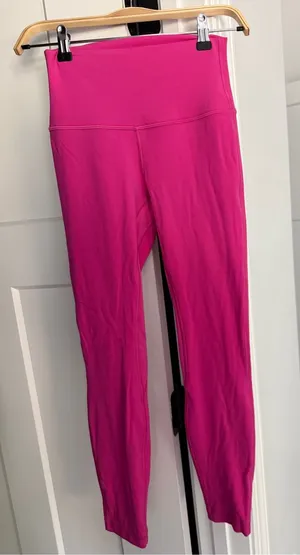Lululemon Align High-Rise Pant 25" Sonic Pink stretch leggings thumbnail 1