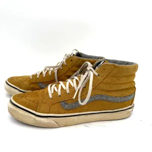 Vans Old Skool Women's Sneakers Mustard Suede High Top Sneakers Size 7.5M / W9 thumbnail 4