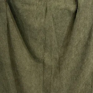 Halara Corduroy Mini Skirt‎ Olive Green Side Slit Zip Closure XL NWT Academia thumbnail 3