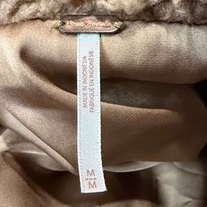 Free People- So Soft Cozy Peacoat Oversized Sherpa Jacket Pockets Buttons Size M thumbnail 5
