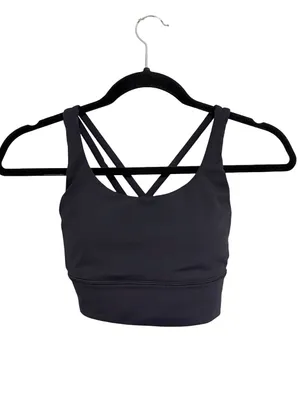 Lululemon Energy Long Line Bra in Black - Size 2 thumbnail 3