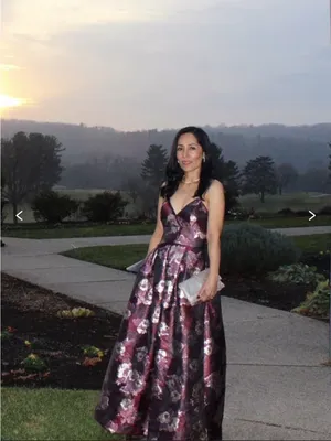 Hutch Merlot Floral Gown thumbnail 3