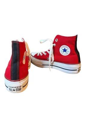Converse All Stars USC Gamecocks Red Platform High Top Sneakers thumbnail 6
