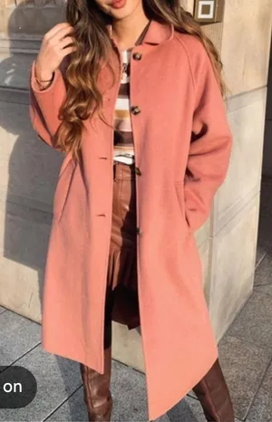 Zara Pink Wool‎ Blend Single Blend Pea Coat Women’s Sz XS thumbnail 1