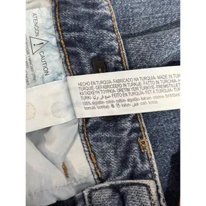 Massimo Dutti Womens Jeans Blue Denim Relaxed Fit Tapered High Rise Y2K Size 6 thumbnail 11