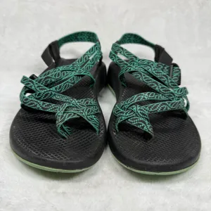 Chaco Z Cloud 2 Womens 9 Sandals Black Green Strappy Toe Loop Hiking J106636 thumbnail 2