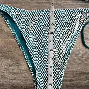 ZAFUL Multiway Triangle Bikini Set – Fishnet Side-Tie Bandeau Halter (XL) ♦️ thumbnail 5