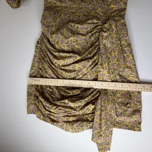 Aureum Ruched Sash Mini Dress Size XS Yellow Floral Cottage Feminine Prairie‎ thumbnail 14