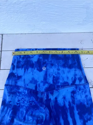lululemon athletica Blue Tie-Dye Bike Shorts thumbnail 4