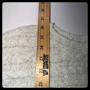 J.Jill Cable Knit Sweater Women Small Ivory Long Sleeve Pullover Cozy thumbnail 7