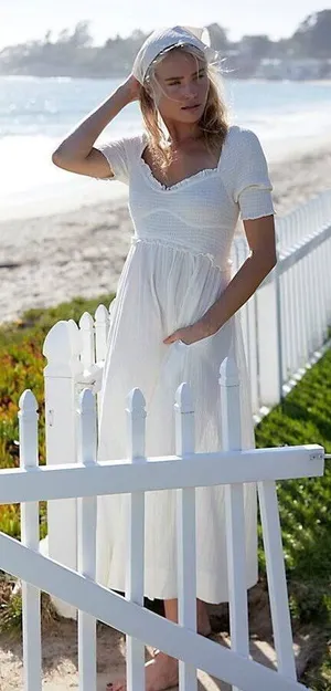 Free People Sunshine Season Midi Dress Size S thumbnail 1