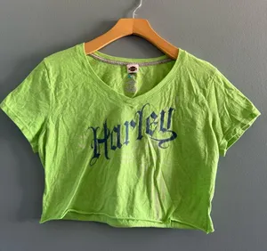 Harley Davidson Chartreuse Crop Top thumbnail 4