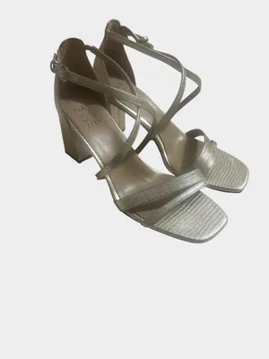 Naturalizer Tiff Metallic Gold Strappy Block Heel Sandals Square Toe 9.5 thumbnail 5