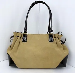 BCBG Suede Leather Tan / Brown Bag thumbnail 1