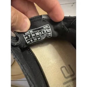 Hey Dude Wendy Rise Loafers Womens 7 Black Canvas Sparkle Platform Slip On Shoes thumbnail 5