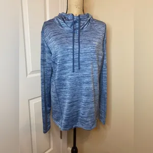 Columbia Blue Heather Slip over Athletic Top Size XL thumbnail 2