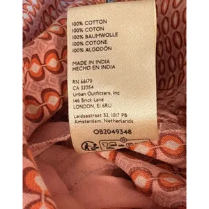 Free People $128 Star Dip Smocked Cotton Mini Dress Retro Boho Oversized XS thumbnail 7