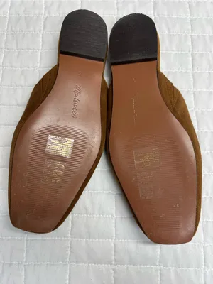 Madewell The Mylie Glove Mule in Glaze Walnut Brown Suede Size 6 thumbnail 9