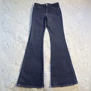 💥FRAME Le One Flare Jeans Dark Indigo Adaptive Stretch Sz 2 Fits 29-34 🧡 thumbnail 11