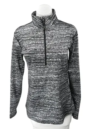 Old Navy Active Gray Long Sleeve Half Zip High Neck Activewear Sweatshirt Top M thumbnail 1