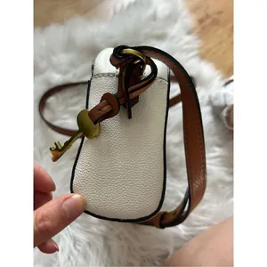 Fossil white and gray crossbody purse thumbnail 6