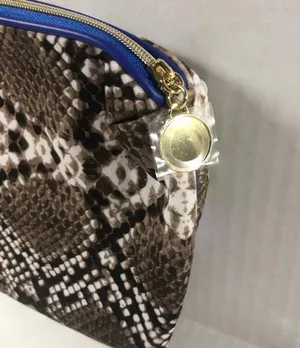 Estee Lauder Butterfly Snakeskin Velvet Cosmetic Makeup Travel Bag Clutch Gem thumbnail 2