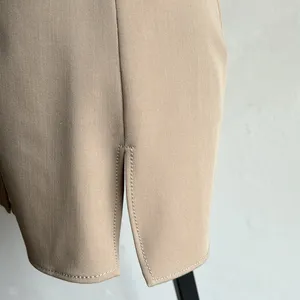 ZARA Short Sleeve Button Down Tan Tunic Top Sz XS NWT thumbnail 7