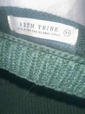 12th Tribe Women’s XS Cropped Ribbed Top Minimalist Y2K Long Sleeve festival thumbnail 4