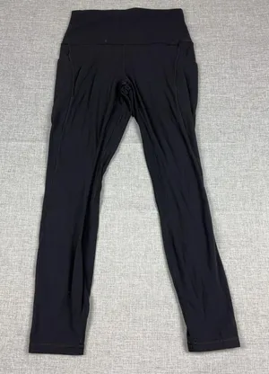 Lululemon Align High Rise Pants Womens 6 Black 25" Pockets Nulu LW5EHBS thumbnail 1