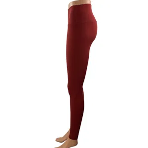 Set Active Women's Red High Rise Workout Gym Yoga Athletic Leggings Pants Size M thumbnail 2