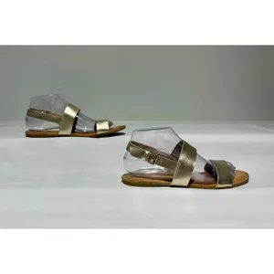 Old Navy Metallic Gold Flat Sandals  Size 7 thumbnail 4