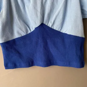 Cider top women's size‎ M off shoulder milkmaid cottage core blue NWT thumbnail 3