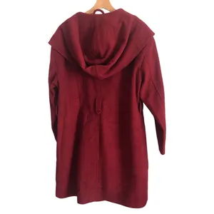 Avec Les Filles Hooded Twill Wrap Coat In Maroon (No Belt) Nordstrom Cut Off Tag Size Xl Reg Look polished on the go in this timelessly chic wrap coat with an expansive hood for blustery days and handwarming welt pockets. • 38 1/2" length (size Medium) • Double-breasted button closure • Fixed hood • Shawl collar • Lined • 46% polyester, 29% acrylic, 9% wool, 9% rayon, 5% nylon, 2% cotton • Dry clean • Imported • Item # 6236110 Belt is not included thumbnail 5