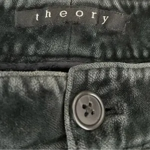 Theory Cotton Blend Green Velvet Skinny Womens Pants SZ 2 thumbnail 11