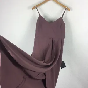 NWT Lulus Reinette Mauve Purple Corset Slip Midi Dress Small Cocktail Wedding thumbnail 13