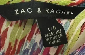 Zac & Rachel stacked multi color halter flowy blouse. Large thumbnail 6