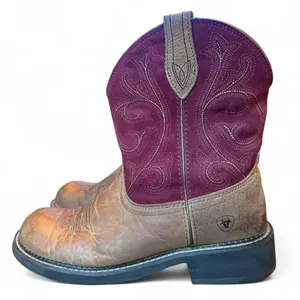 Ariat Fatbaby Heritage Western Boots Women’s Size 10B Burgundy Leather Round Toe thumbnail 1