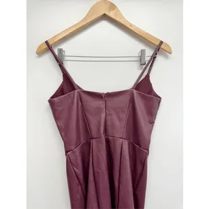 Steve Madden Mini Dress in‎ Cordovan Faux Leather Size 2 Sleeveless NWT thumbnail 8