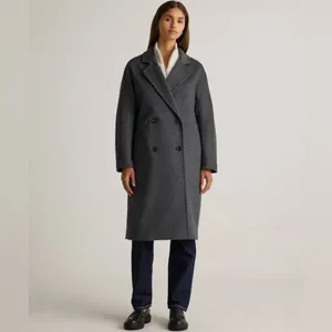 Quince Grey Italian Wool Coat XS | Minimalist Capsule Wardrobe thumbnail 4