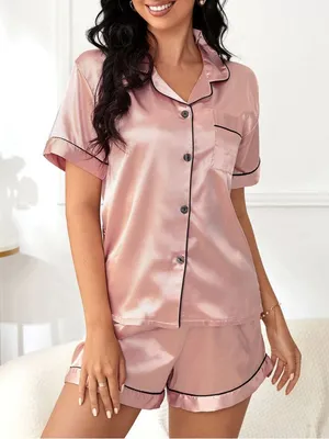 SHEIN Satin Pajama Set thumbnail 1