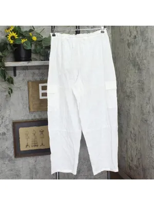 NWT Sanctuary Womens Woven Cover Up Cotton Pants White M thumbnail 4