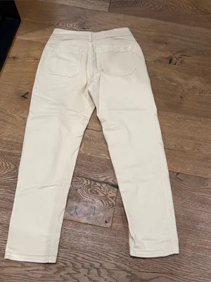 Pilcro Cream Cargo Jeans for Women 28 thumbnail 2