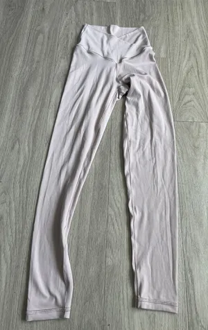 High-Rise Stretch Leggings in Pale Blush thumbnail 1