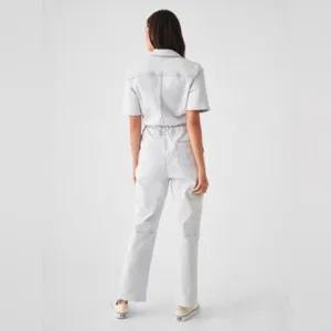 Faherty Blythe Jumpsuit Coverall Light Indigo Wash Denim‎ size xs thumbnail 2