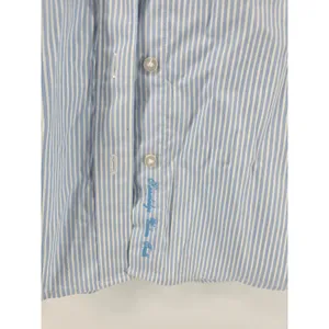 Robert Graham‎ Button Down Womens S Blue White Striped Contrast Trim Long Sleeve thumbnail 2