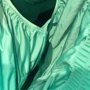 Nike Women's Athletic Shorts - Green thumbnail 3