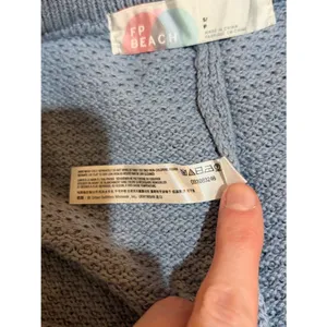 Free People FP Beach Size S Hailee Sweater Knit Wide Leg Pants Blue thumbnail 10